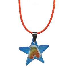 Collier lettre étoile